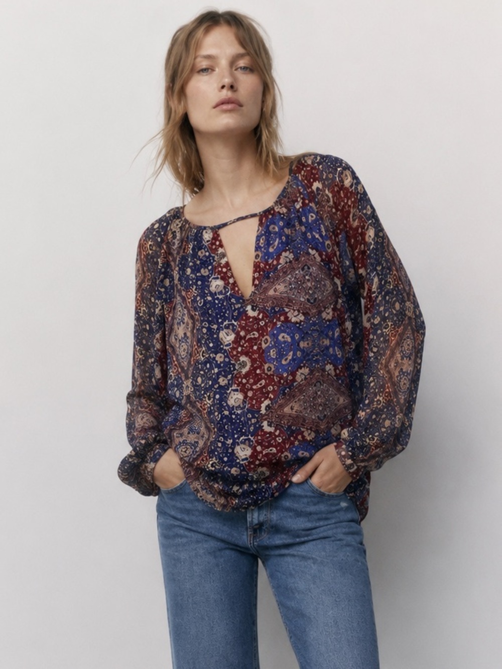 Rory Beca Printed Silk Bouse